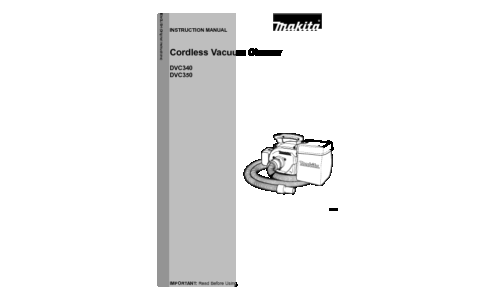 Makita DVC340 User Manual