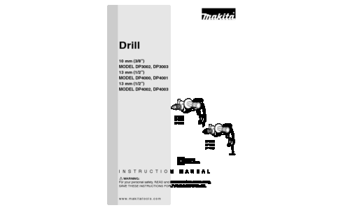 Makita DP4000, DP3003 User Manual