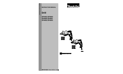 Makita DP3003 Instruction Manual