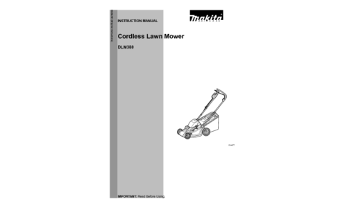 Makita DLM380 User Manual