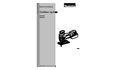 Makita DJV141 User Manual