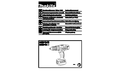 Makita DHP343 User Manual