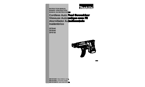 Makita DFR550 User Manual