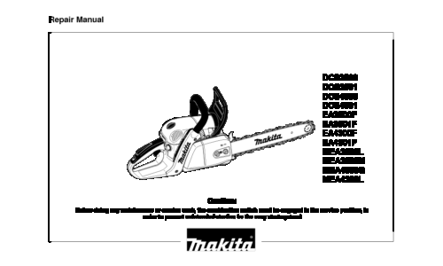 Makita DCS4301 Repair Manual