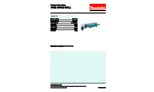 Makita DA3011F Power Drill