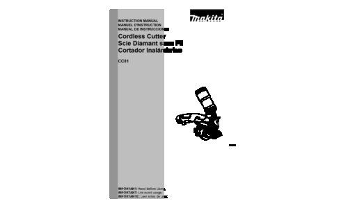 Makita CC01 User Manual