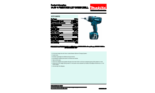 Makita BTP130RFE Cordless Combi Drill