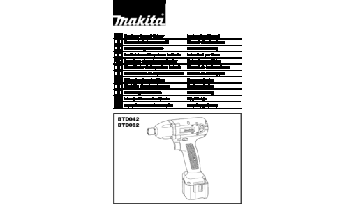 Makita BTD042 User Manual