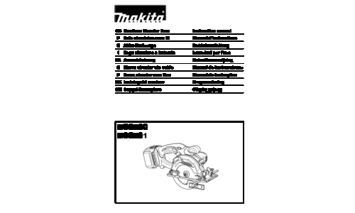 Makita BSS501 User Manual