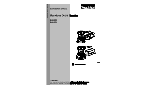 Makita BO5031 User Manual