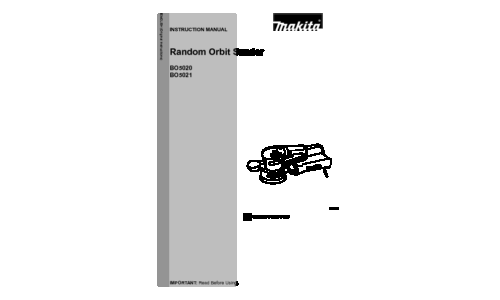 Makita BO5021 User Manual