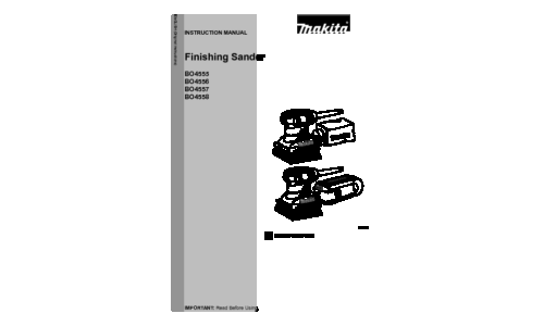 Makita BO4555 User Manual