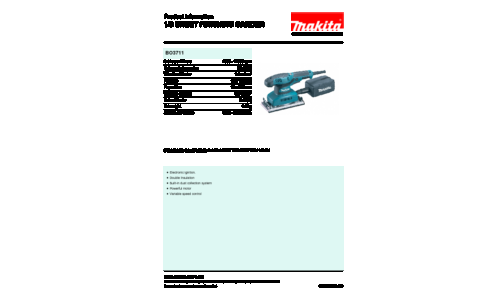 Makita BO3711 Power Sander