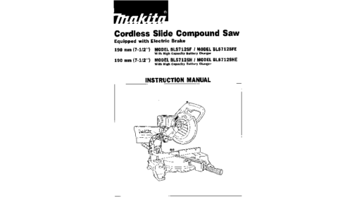 Makita BLS712SFE User Manual