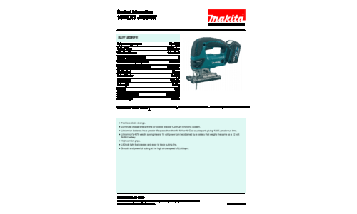 Makita BJV180RF Cordless Jigsaw