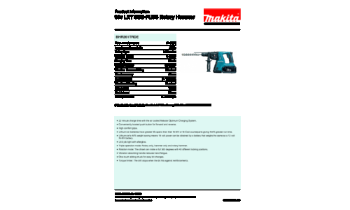 Makita BHR261TRDE Rotary Hammer