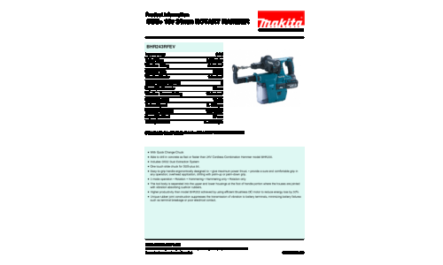 Makita BHR243RFEV Cordless Rotary Hammer