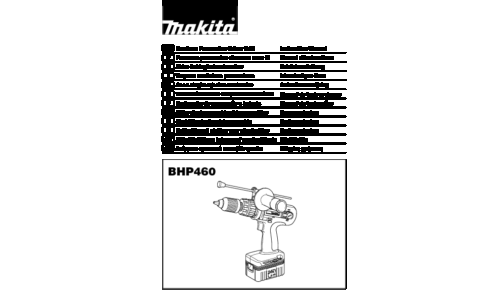 Makita BHP460 User Manual