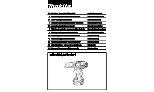 Makita BHP441 User Manual