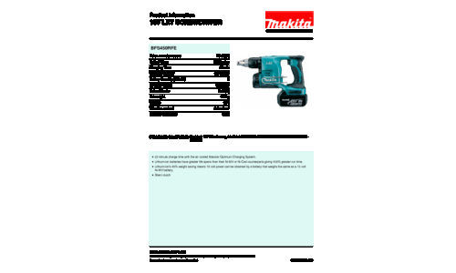 Makita BFS450RFE Cordless Screwdriver