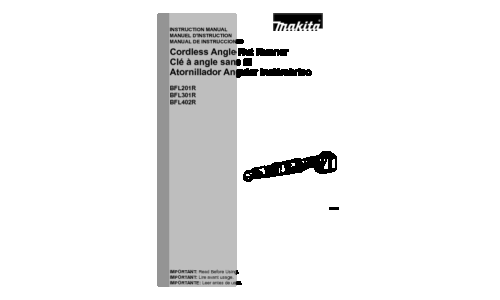 Makita BFL301R User Manual