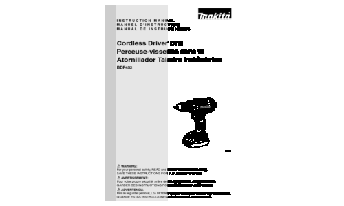 Makita BDF452HW Cordless Combi Drill