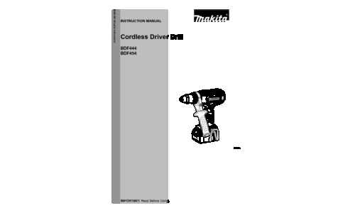 Makita BDF444 User Manual