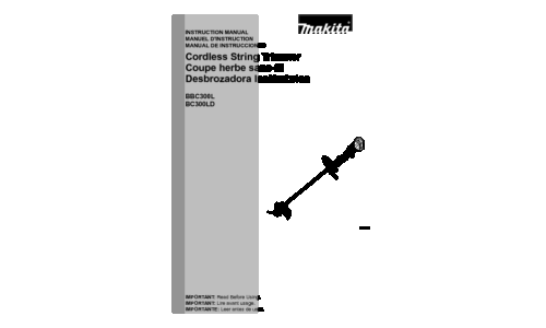 Makita BC300LD User Manual