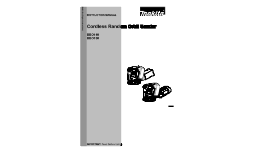 Makita BBO180 User Manual