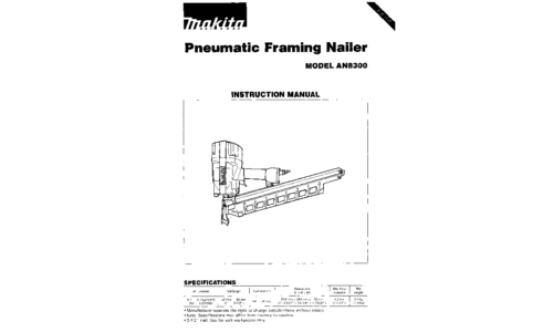 Makita AN8300 User Manual