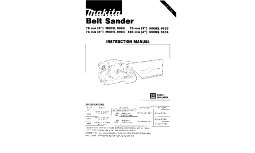 Makita 9903 User Manual