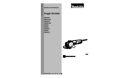 Makita 9561CH User Manual