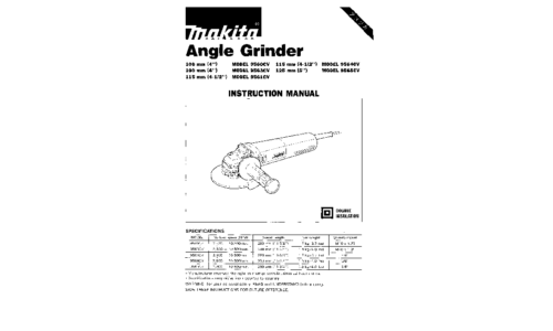 Makita 9560CV User Manual