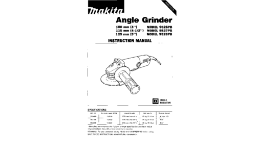 Makita 9528PB User Manual