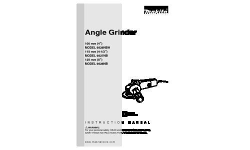 Makita 9527NB User Manual