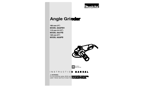 Makita 9526PBH User Manual