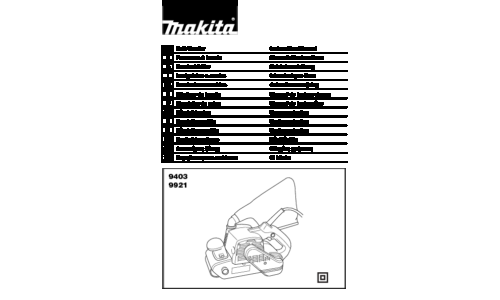 Makita 9403 User Manual