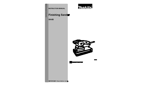 Makita 9045B Instruction Manual