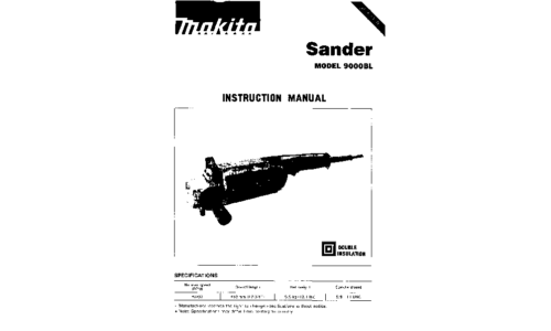 Makita 9000BL User Manual