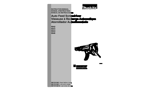 Makita 6846 User Manual