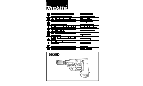 Makita 6835D User Manual