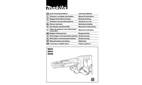 Makita 6834 User Manual