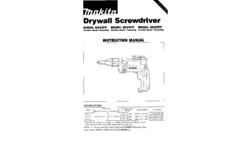 Makita 6823TP User Manual