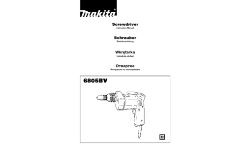 Makita 6805BV User Manual