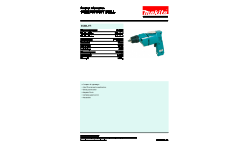 Makita 6510LVR Power Drill