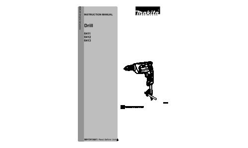 Makita 6411 User Manual