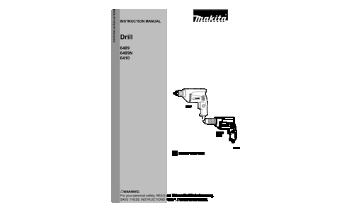 Makita 6409N User Manual