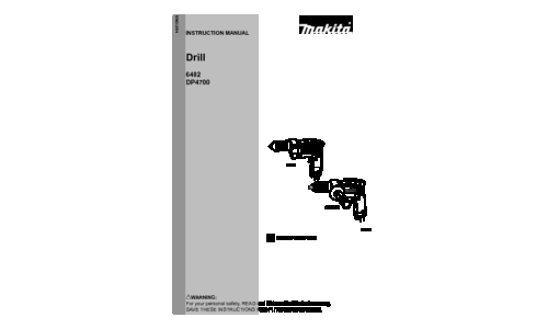 Makita 6402 User Manual