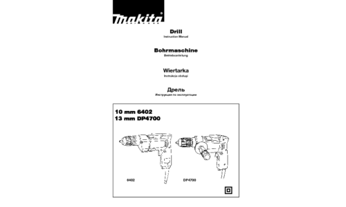 Makita 6402 DP4700 User Manual