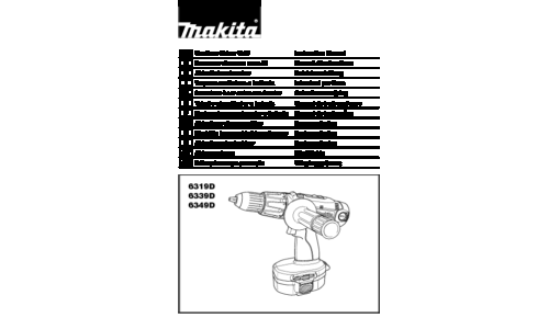 Makita 6319DWFE Cordless Combi Drill